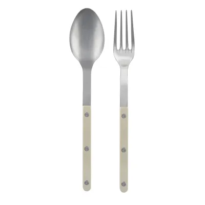 Bistrot Vintage Light Khaki 2-Pc Serving Set 10.25" (Fork, Spoon)