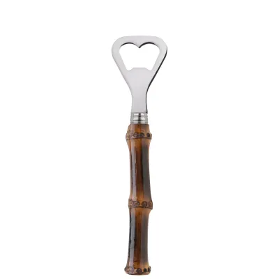 Panda Dark Bamboo Bottle Opener 6.25"