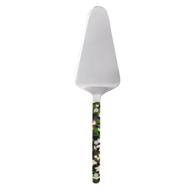 Bistrot Camouflage Green Tart Slicer 10" 10.75"