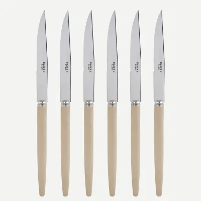 Jonc Light Wood Set Of 6 Steak Knives