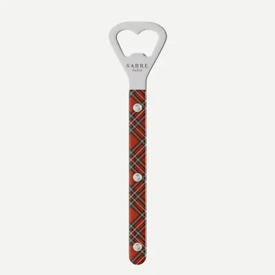 Bistrot Tartan Red Bottle Opener 6"1/4