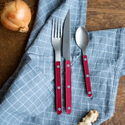 Bistrot Vintage Pearly Red Flatware