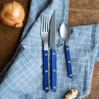 Bistrot Vintage Pearly Lapis Blue Flatware