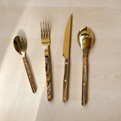Bistrot Gold Buffalo Faux Buffalo Flatware