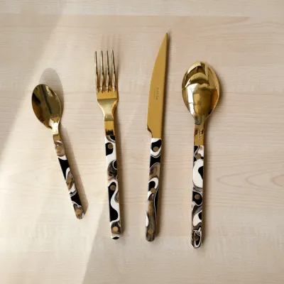 Bistrot Gold Dune Dune Black Flatware