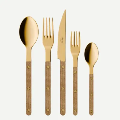 Bistrot Gold Teak Teak Flatware
