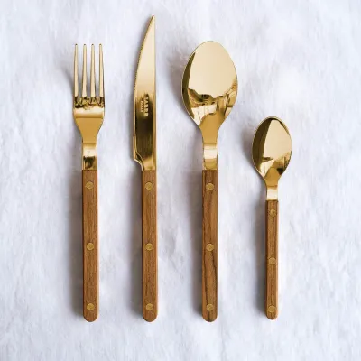 Bistrot Gold Teak Teak Flatware