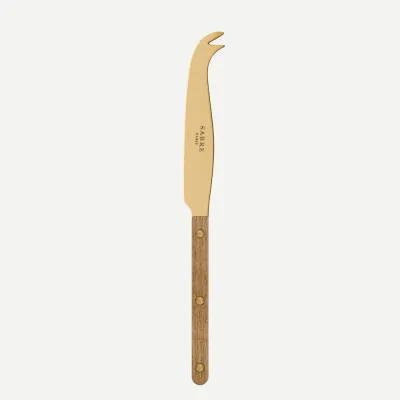 Bistrot Gold Teak Teak Cheese Knife Large 9"1/2