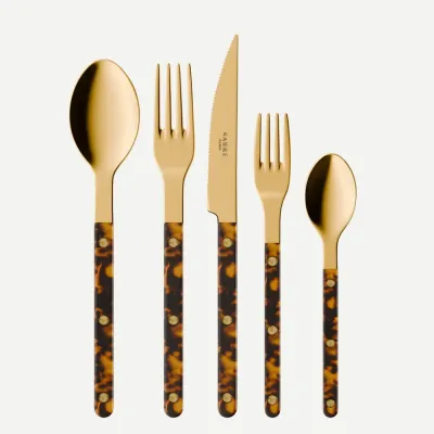 Bistrot Gold Tortoise Faux Tortoise Flatware