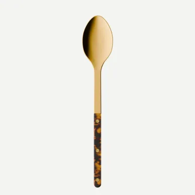 Bistrot Gold Faux Tortoise Serving Spoon 10.25"
