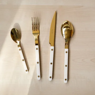 Bistrot Gold Solid Ivory Flatware