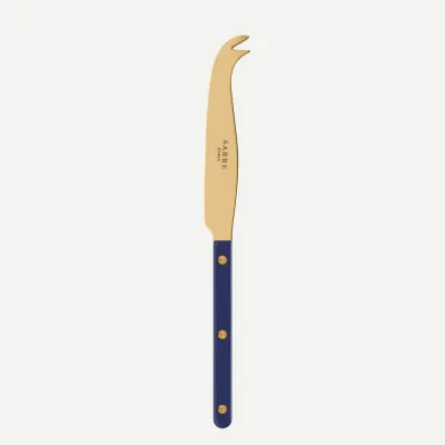 Bistrot Gold Solid Navy Blue Cheese Knife Large 9"1/2