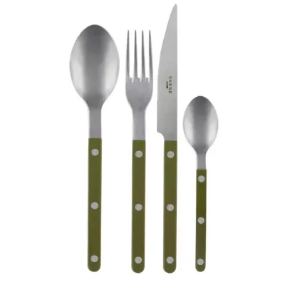 Bistrot Vintage Green Fern Flatware