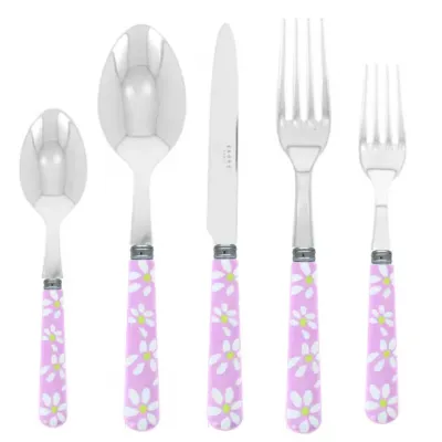 Daisy Pink 2-Pc Serving Set 10.25" (Fork, Spoon)