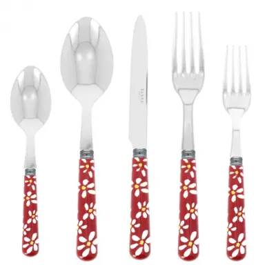 Daisy Red 2-Pc Fish Serving Set 11" (Knife, Fork)