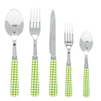 Gingham Garden Green Flatware