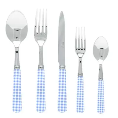 Gingham Light Blue Steak Knife 9"