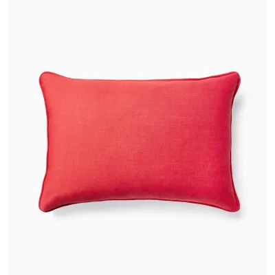 Manarola Decorative Pillow 12 x 18 Crimson/Poppy