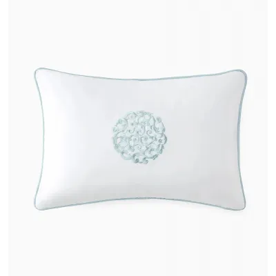 Storia Decorative Pillow 12 x 18 White/Poolside