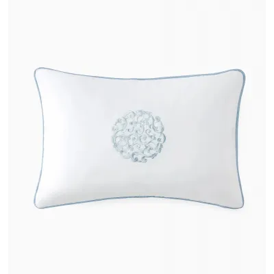 Storia Decorative Pillow 12 x 18 White/Sea