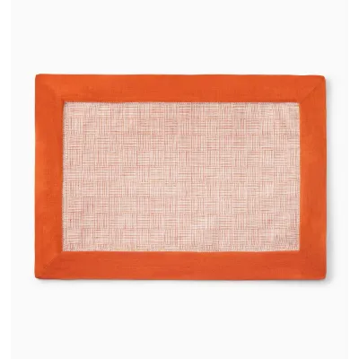 Mikelina Set of 4 Placemat 14 x 20 Tangerine