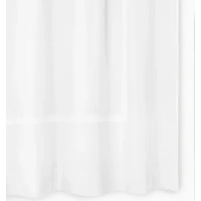 Estate Shower Curtain 72 x 72 White/White