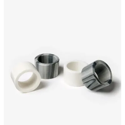 Anelli Set of 2 Napkin Ring Boxed Grey