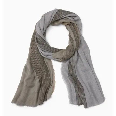 Corvara Scarf 28 x 82" Grey