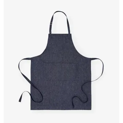 Cucina Apron With Strap/Hardware - One Size Denim