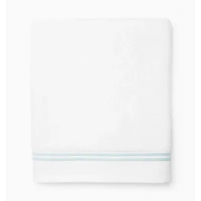 Aura Nuova White/Aqua Bath Towels