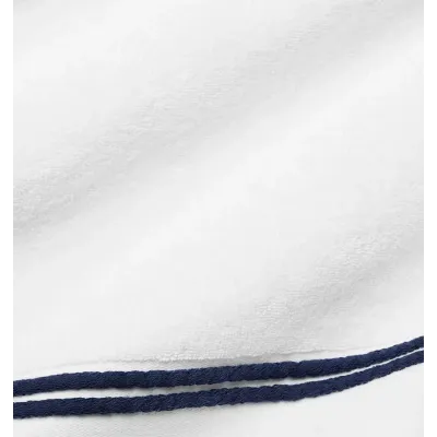 Aura Nuova White/Navy Bath Towels