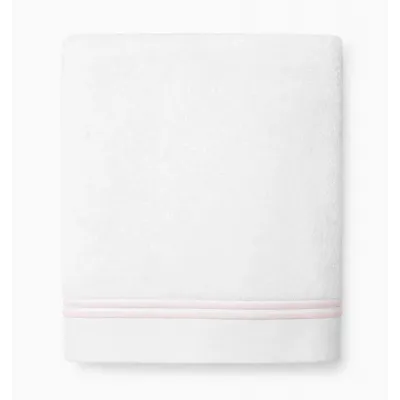 Aura Nuova White/Pink Bath Towels