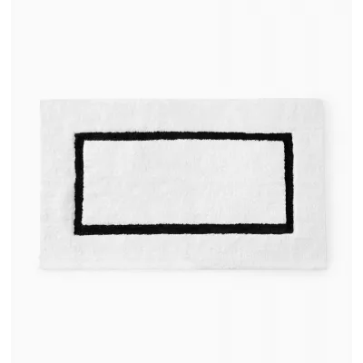 Lindo White/Black Bath Rug