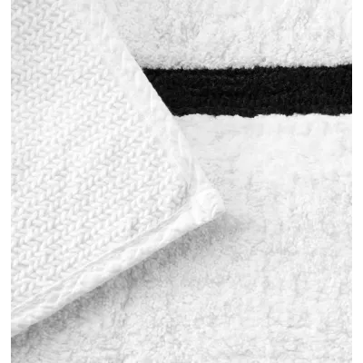 Lindo White/Black Bath Rug