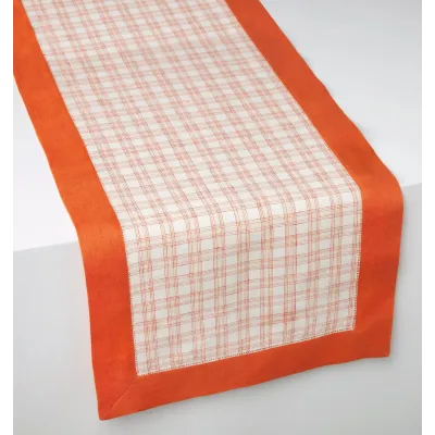 Mikela Tangerine Table Runner