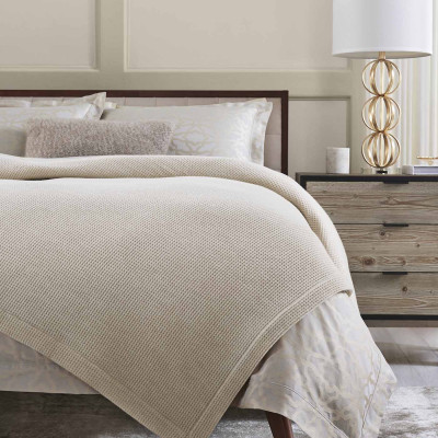 Talida Waffle Weave Merino Wool Blankets
