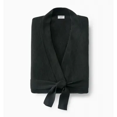 Uomo Black Men's Cashmere Robe