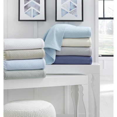 Corino Ivory Cotton Blankets