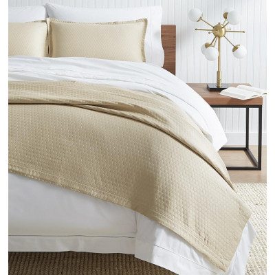 Favo Honeycomb Cotton Coverlet