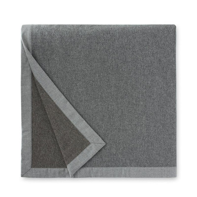 Nerino Superfine Merino Wool Blankets Grey/Walnut