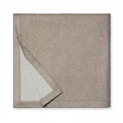 Nerino Superfine Merino Wool Blankets Cashew/Ivory