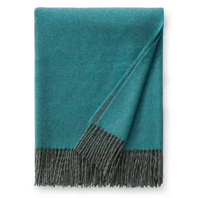 Renna Double Faced Cashmere Fringed Throw 50x70 In
