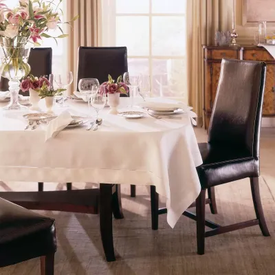 Classico Italian Hemstitched Solid Linen Table Linens