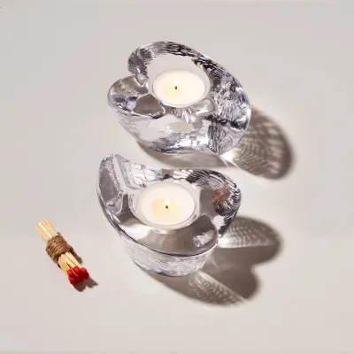 Twist Heart Tealight in Gift Box - Set of 2