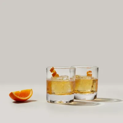 Engraved Pine Ascutney Double Old-Fashioned in Gift Box - Set of 2