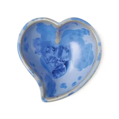 Crystalline Cobalt Heart Dish