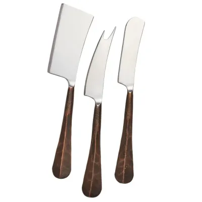 Woodbury Copper Cheese Knife Set