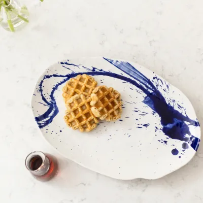 Burlington Artisan Blue Oval Platter - Large