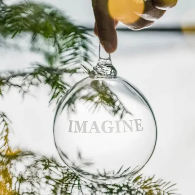 LoveYourBrain Round Ornament - Imagine