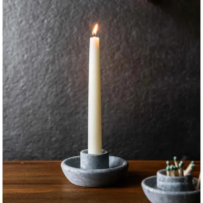 Alpine Soapstone Taper Candle Holder